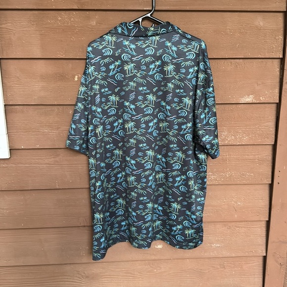 Ben Hogan Performance Palm Tree print sweat-wicking short sleeve polo size 2XL - Picture 4 of 4